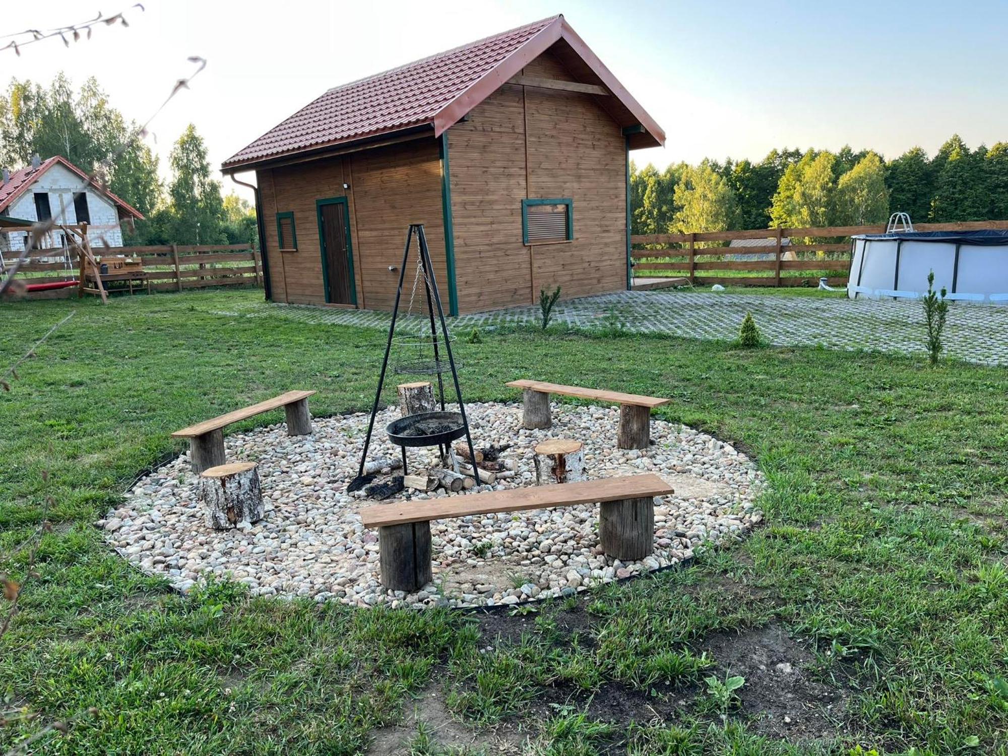 Zielona Chatka Nad Sapina Pozezdrze Экстерьер фото